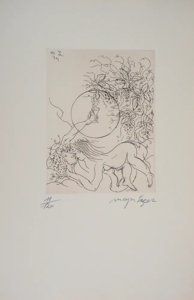 Grabado Lazar - Cantique des Cantiques, De l'amour et du vin