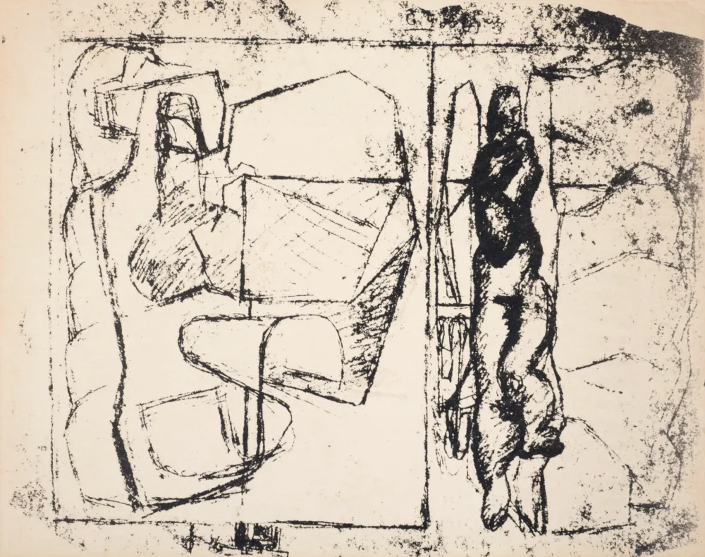 Sin Técnico Le Corbusier - Harmonique périlleuse, C. 1960 - Unique proof!