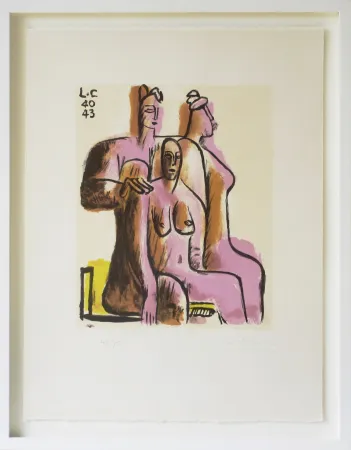 Litografía Le Corbusier - Les Trois femmes assises (1940/43)
