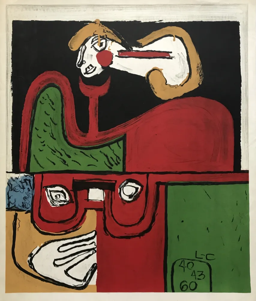 Litografía Le Corbusier - Portrait