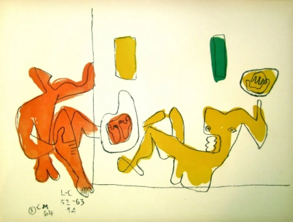Litografía Le Corbusier - Touching their Feet