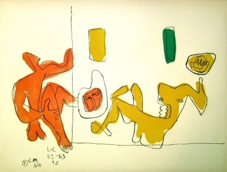Litografía Le Corbusier - Touching their Feet