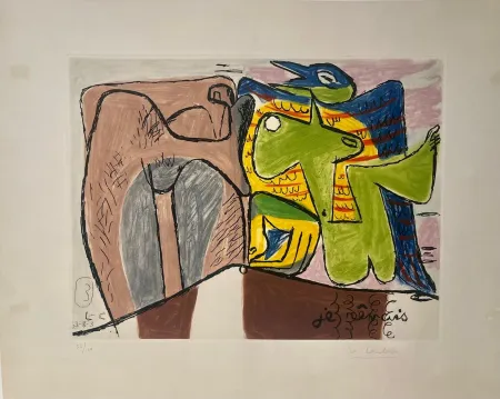 Aguafuerte Y Aguatinta Le Corbusier - Unité, Planche 3 