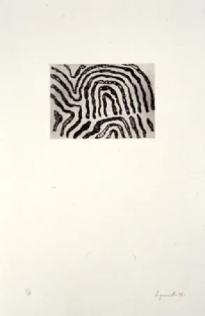 Aguafuerte Le Groumellec - Ecriture