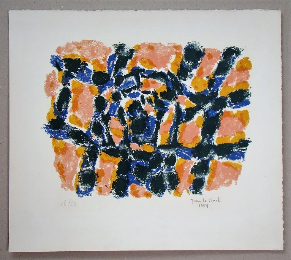 Litografía Le Moal - Composition - 1959