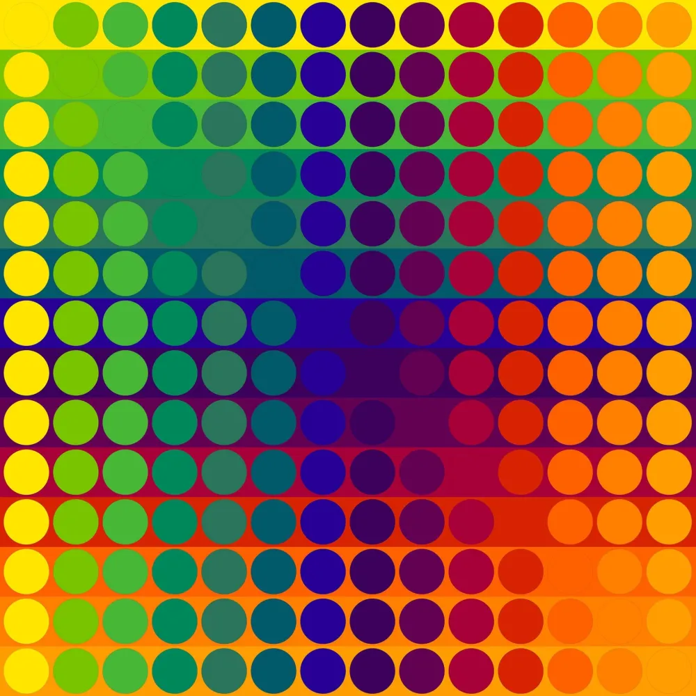 Litografía Le Parc - Color Secuencia 1