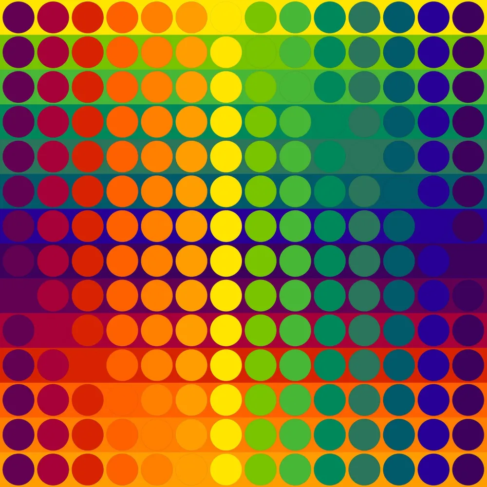 Litografía Le Parc - Color Secuencia 5