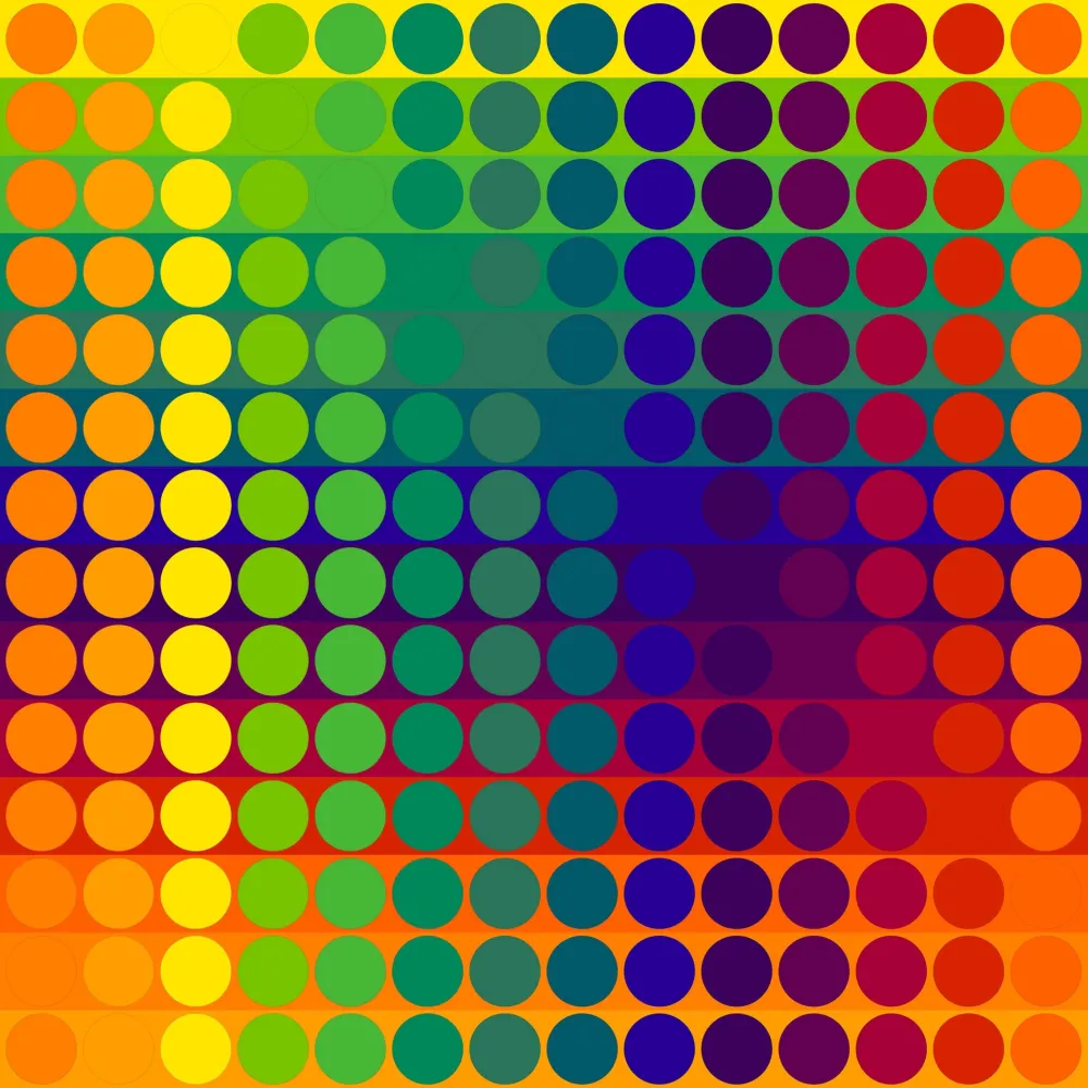 Litografía Le Parc - Color Secuencia 7