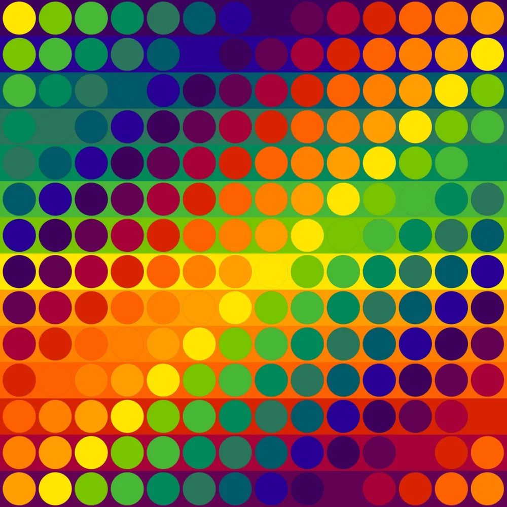 Litografía Le Parc - Color Secuencia 8