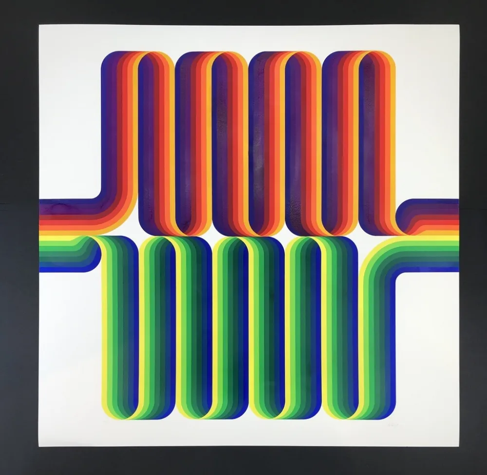 Serigrafía Le Parc - LA LONGUE MARCHE