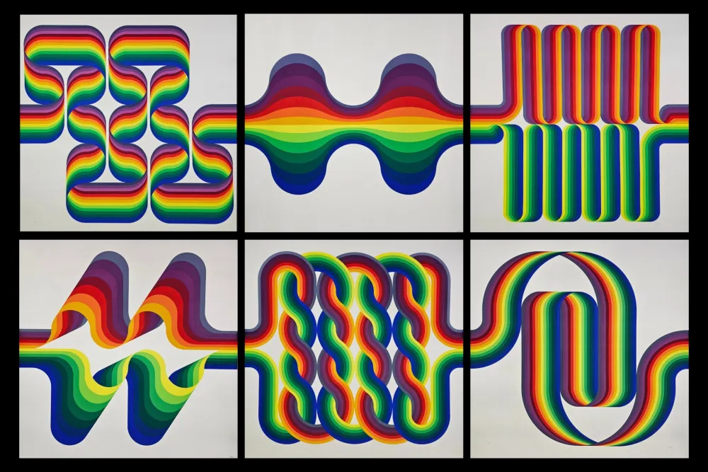 Litografía Le Parc - La Longue Marche. The Complete Set, 1974