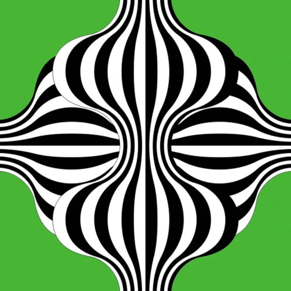 Litografía Le Parc - Larga marcha, 4 bifurcaciones, 3