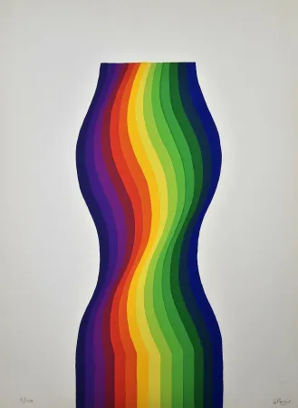 Litografía Le Parc - Movimiento Cinético En Varios Colores