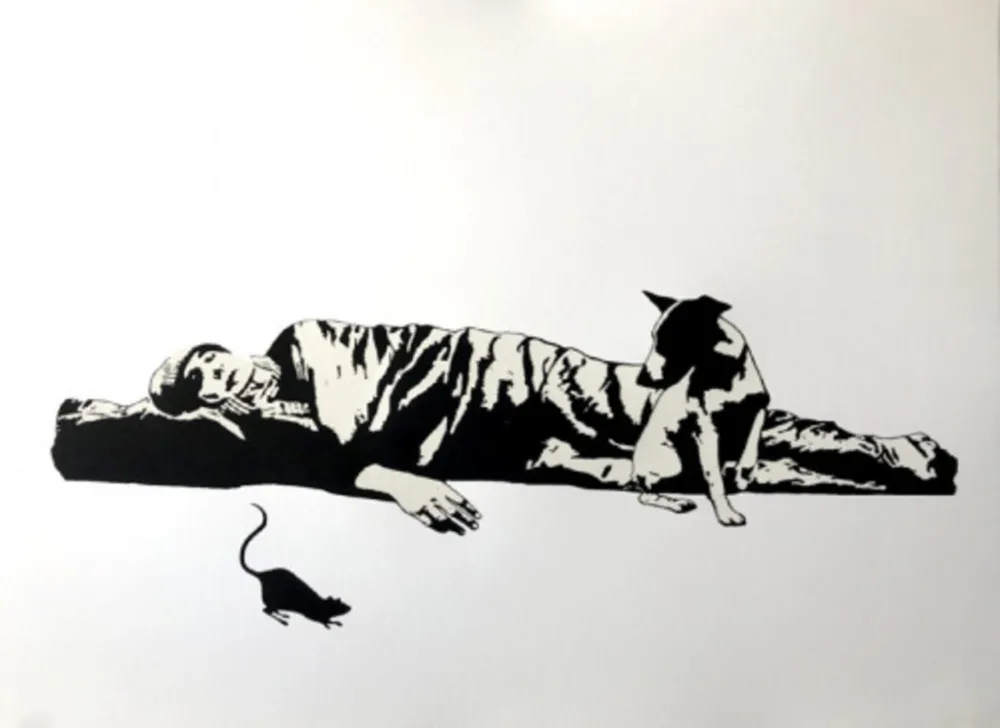 Serigrafía Le Rat - The Homeless
