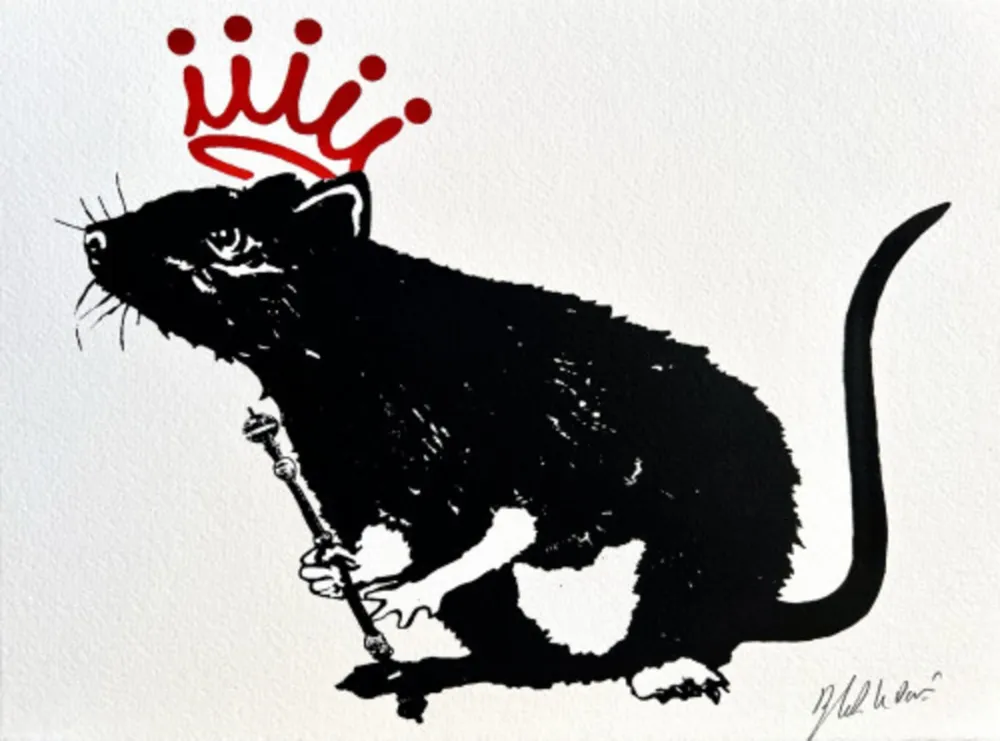 Serigrafía Le Rat - The king