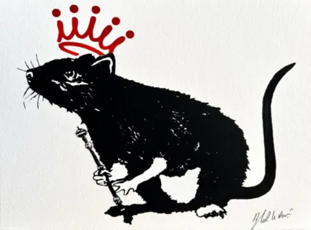 Serigrafía Le Rat - The king
