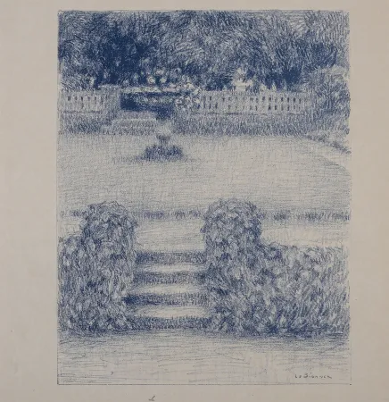 Litografía Le Sidaner - Le Perron