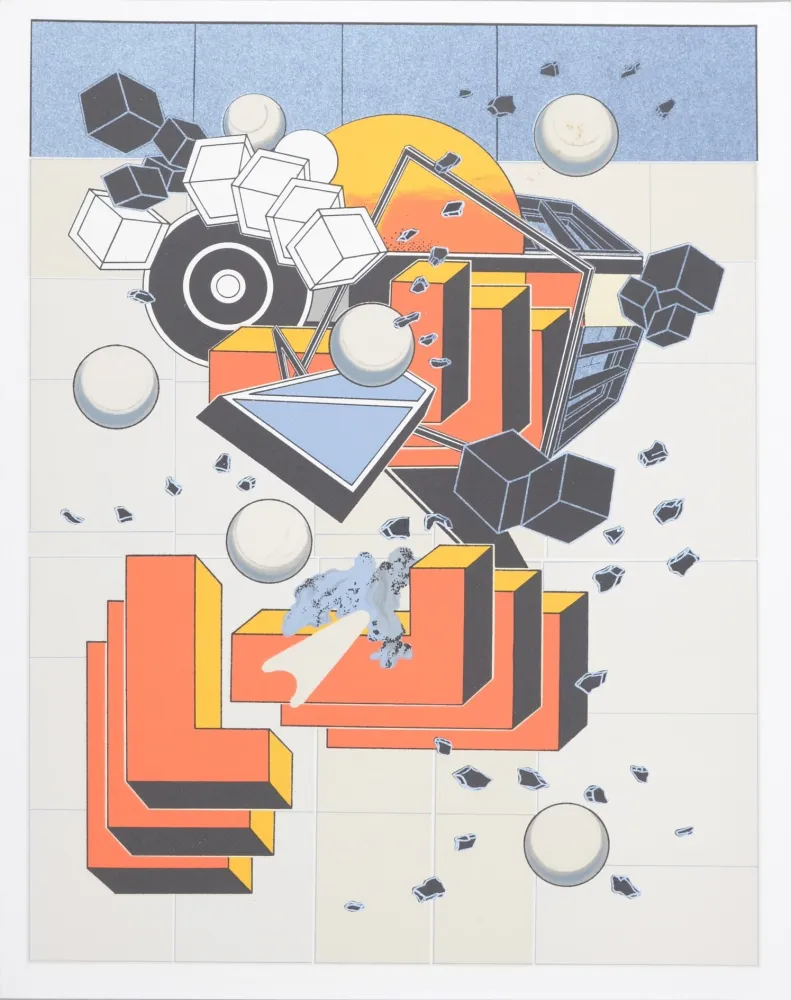 Litografía Le Yaouanc - Construction (Hommage aux bâtisseurs)