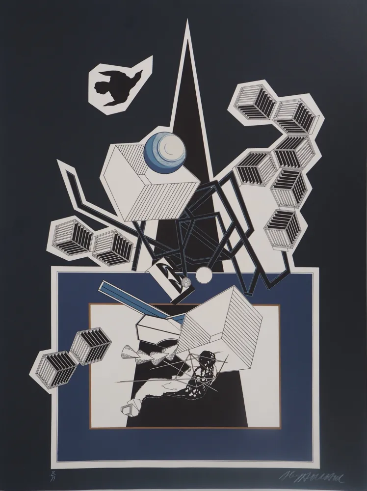 Litografía Le Yaouanc - La neuvième maison