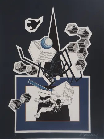 Litografía Le Yaouanc - La neuvième maison