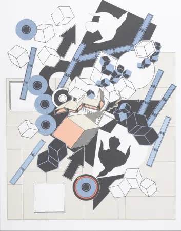 Litografía Le Yaouanc - L'œuvre des Hommes : l'Air