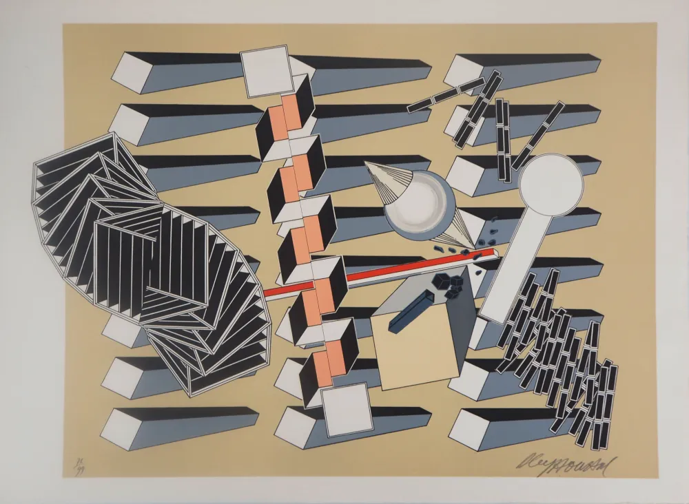 Litografía Le Yaouanc - L'univers infini