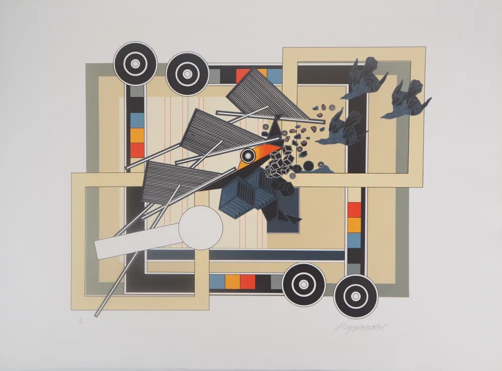 Litografía Le Yaouanc - Tandem