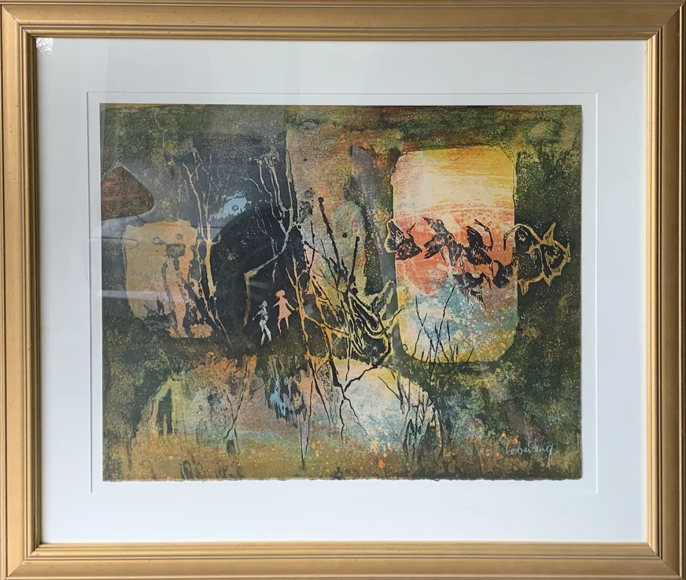 Grabado Lebadang - Abstract Forrest