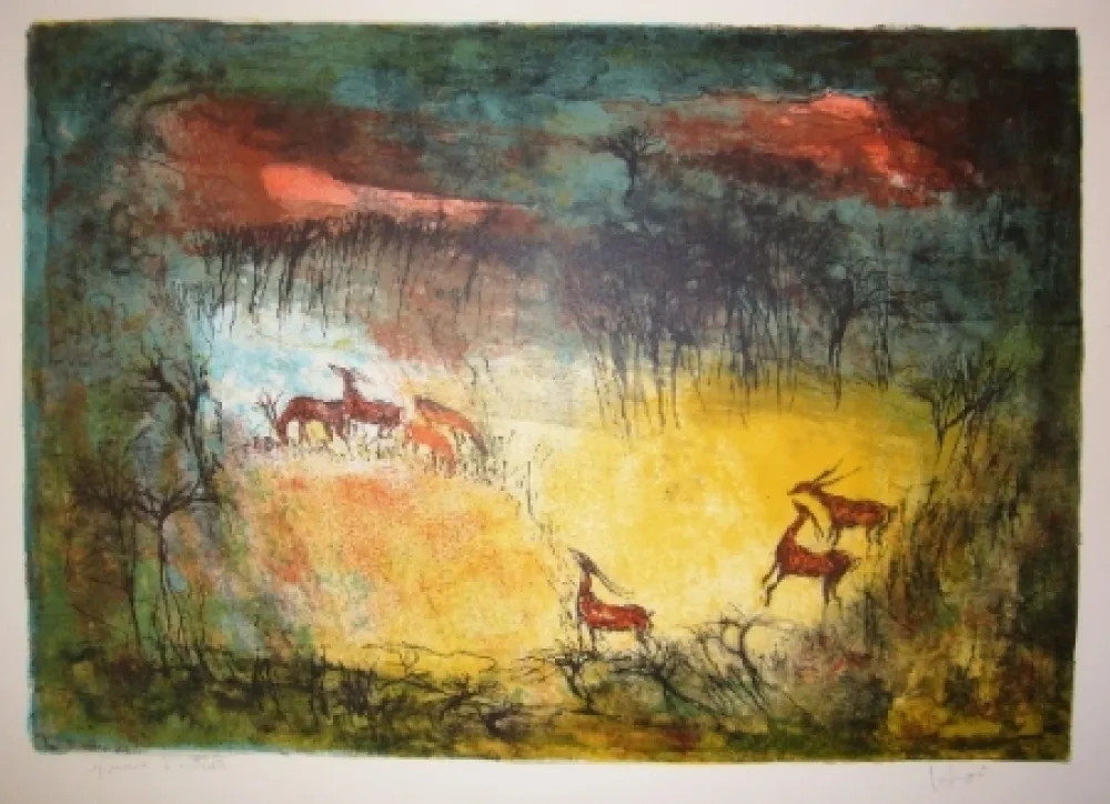 Litografía Lebadang - Clariere