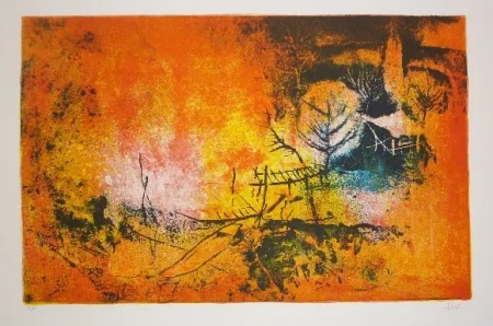 Litografía Lebadang - Embarcadere