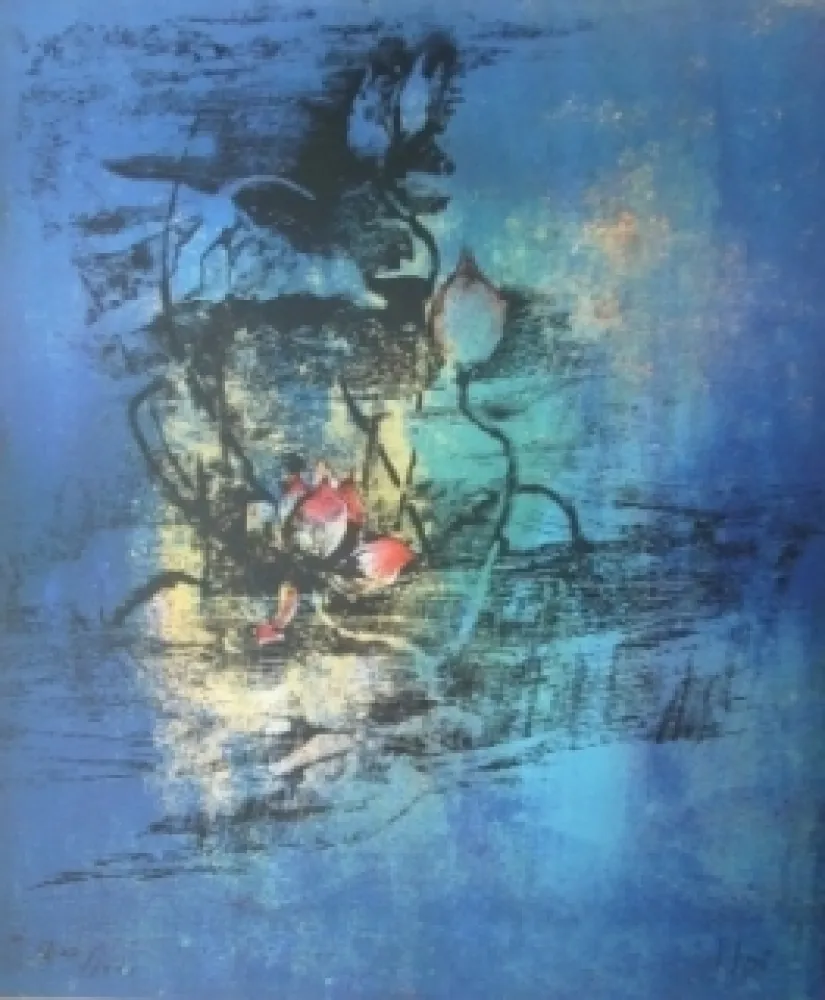 Litografía Lebadang - Nenuphars 