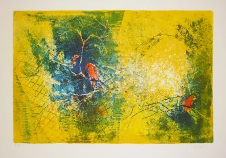 Litografía Lebadang - Volière