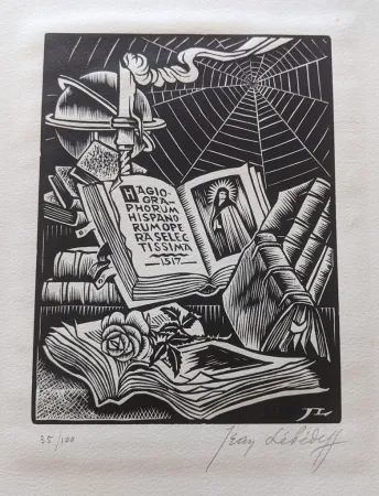 Grabado En Madera Lébédeff  - Nature Morte