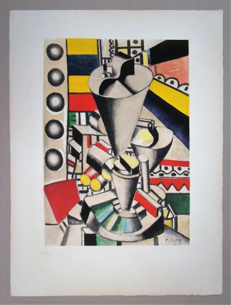Serigrafía Léger (After) - Éléments mécaniques