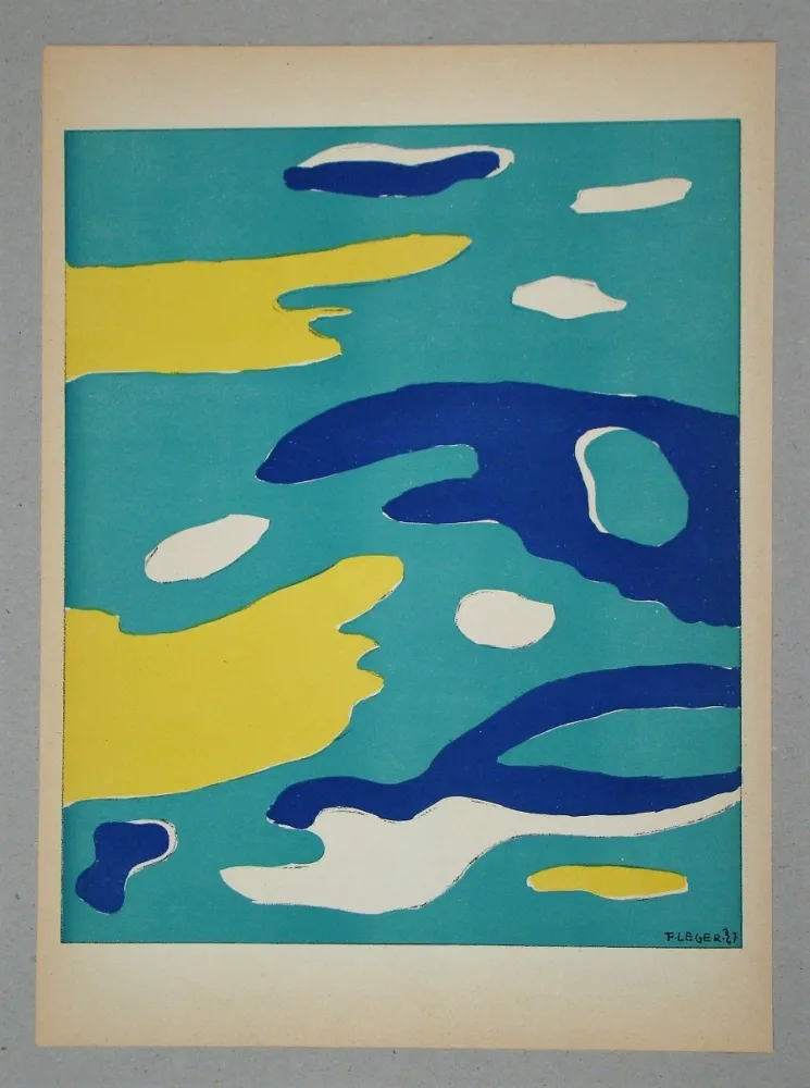 Litografía Léger (After) - Les quatre éléments - Eau