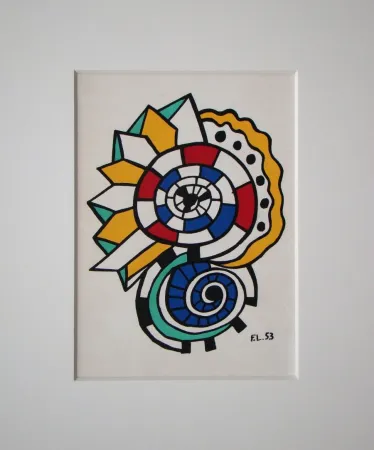 Litografía Leger - Escargot, 1953