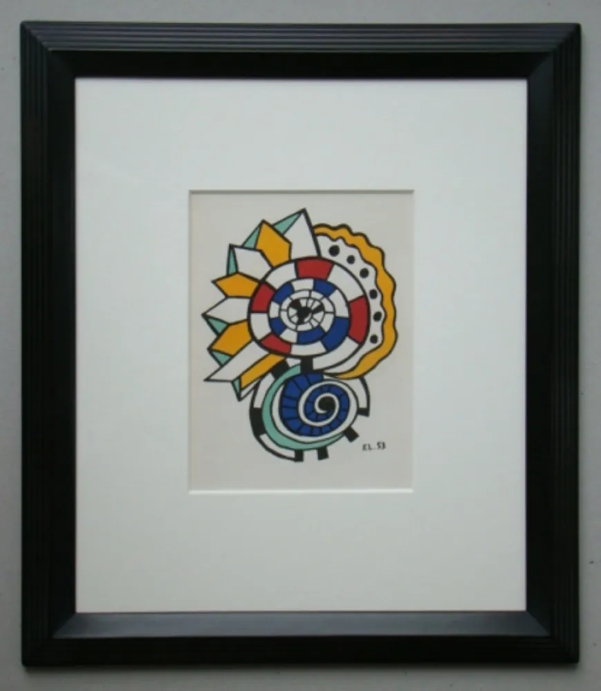 Litografía Leger - Escargot, 1953