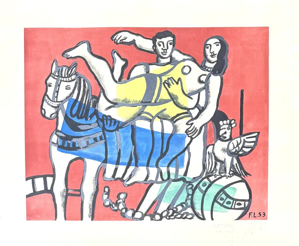 Litografía Leger - Fernand Léger(1881–1955) - The parade - Lithograph on paper - 1953