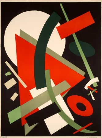 Litografía Léger Khodossievitch - SUPREMATISME AU TRIANGLE 