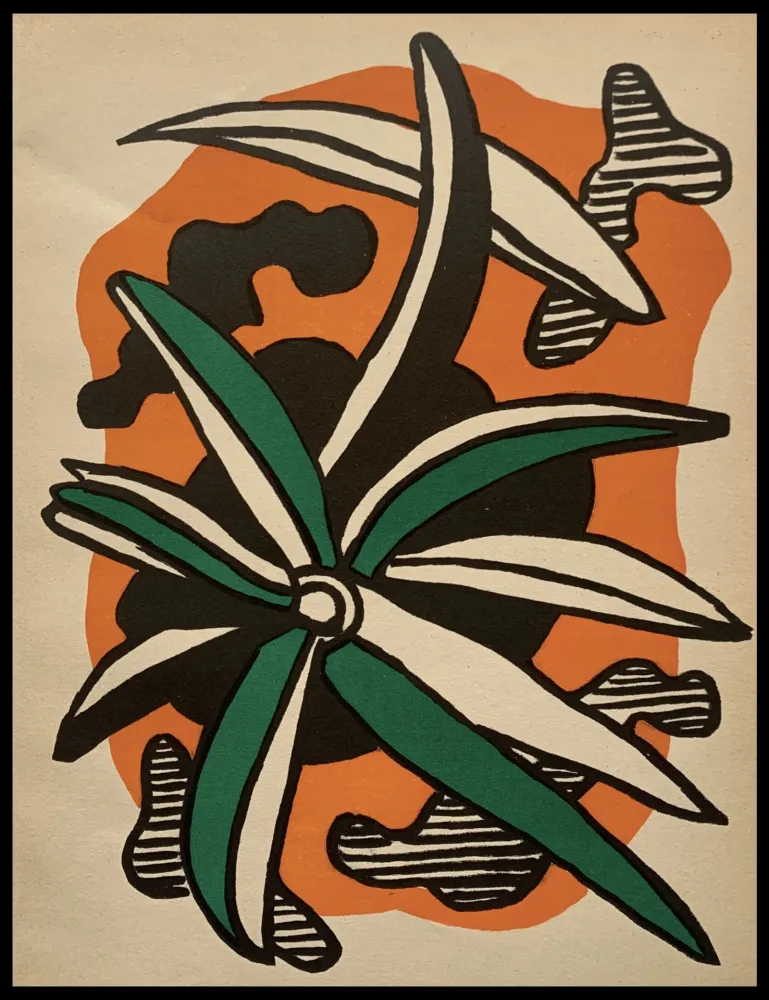Litografía Leger - La fleur 