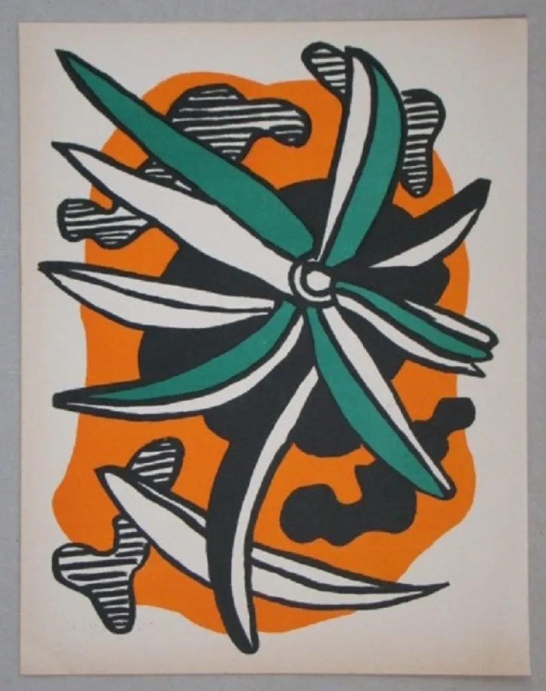 Litografía Leger - La fleur