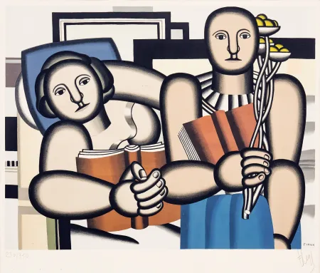Litografía Leger -  La Lecture (The Reader)