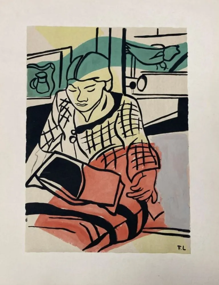 Litografía Leger - La lecture (Woman Reading)