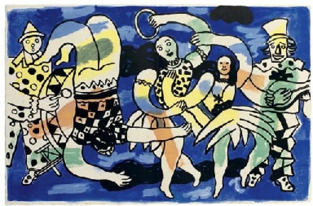 Litografía Leger - Le Cirque