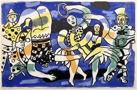 Litografía Leger - LE CIRQUE : LA GRANDE PARADE (1950)