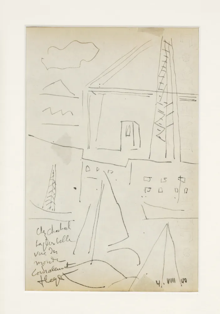 Sin Técnico Leger - Le pont transbordeur de Marseille, 1940. 