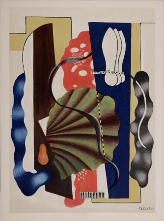 Litografía Leger - Nature Morte, 1955