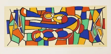 Litografía Leger - Sans titre - Etude de fresque