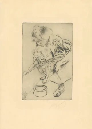 Aguafuerte Y Aguatinta Legrand - La grande sœur / The Big Sister