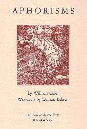 Libro Ilustrado Lehrer - Aphorisms (book with nine original woodcuts)